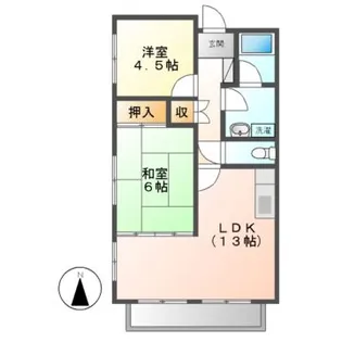 メゾン三光マンション【1階】の間取り