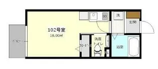 ケルヴィンレジデンス【1階】の間取り