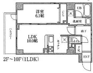 ルーセントK台東【5階】の間取り
