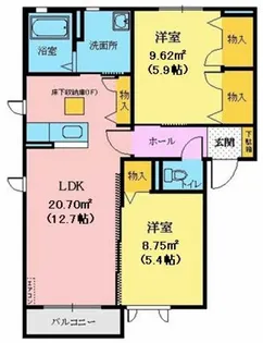 エクセレントガーデンA【2階】の間取り