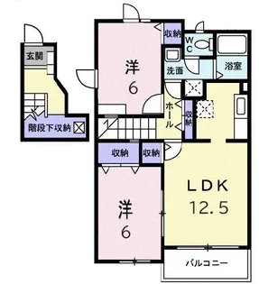 ガーデンスクエア セレシアE【2階】の間取り