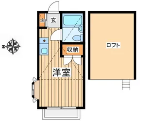 レジデンス六番館【2階】の間取り