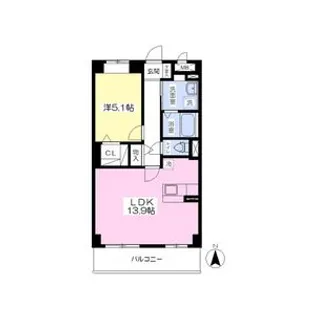 シュエット・メゾン【6階】の間取り