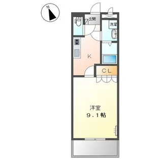 レジデンスE&R【2階】の間取り