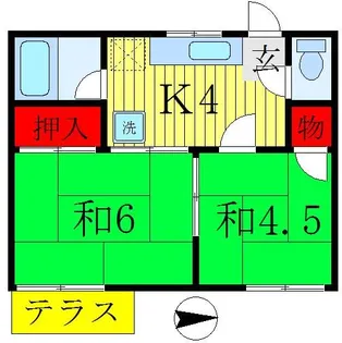 サンハイツ(六実)【1階】の間取り