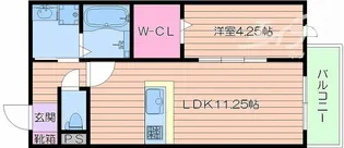 ル・ヴァンベール【3階】の間取り