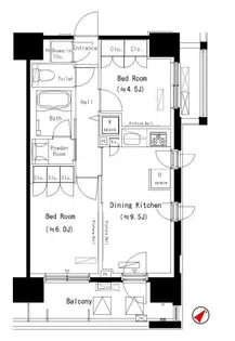 パークアクシス西船橋本郷町【4階】の間取り