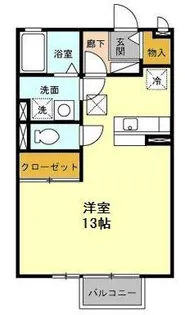 アン オアシス【1階】の間取り