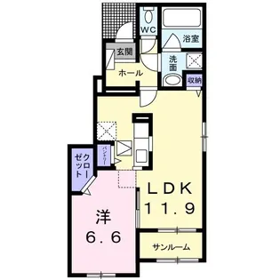 エミネンス A【1階】の間取り