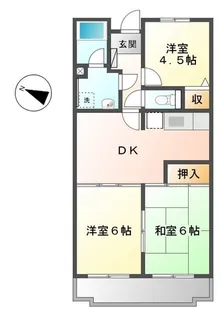 ランデス・コイヌマII【3階】の間取り