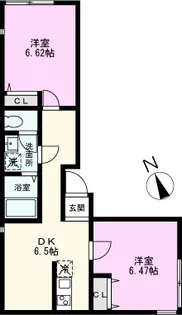キャメル越谷赤山町【3階】の間取り