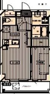 トピカ中津瀬【1階】の間取り