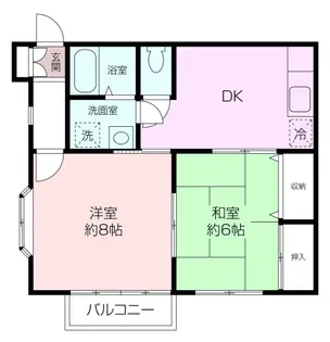 ルックスホームズD【2階】の間取り