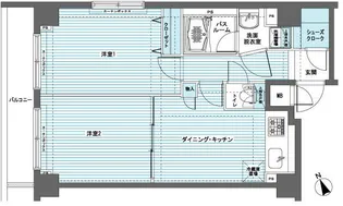 フェニックス日本橋兜町参番館【6階】の間取り