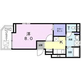 フランメゾン【2階】の間取り