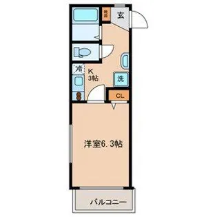 サンセールクール【3階】の間取り