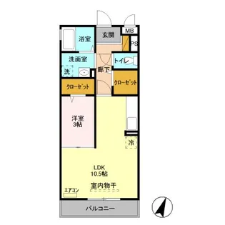 ヴィルドミールMIYUKI【2階】の間取り