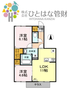 メゾン・ド・コンフォール【1階】の間取り