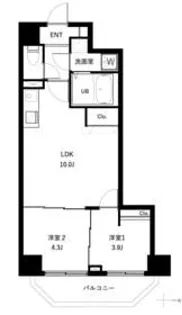 アーバンパーク入谷【9階】の間取り