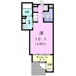 モンテセレノII【1階】の間取り