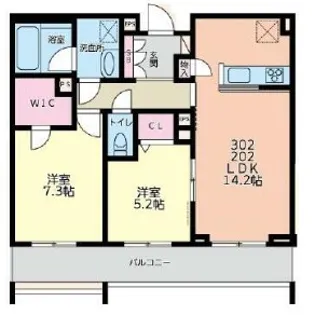 ベル シエロ日吉【2階】の間取り