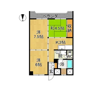 マンション瑞凰【6階】の間取り