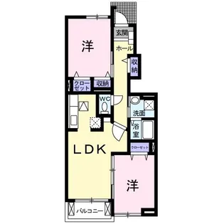 ハミングヒルズA【1階】の間取り