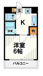 オリエンタル京王多摩川【2階】の間取り