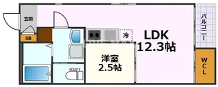 グランレーヴ伝馬【2階】の間取り