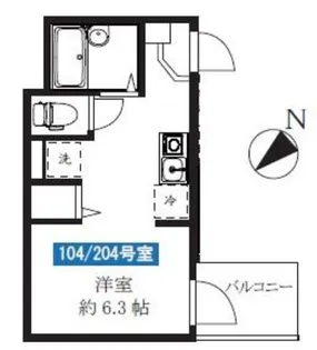 カーサ・リベルタ【2階】の間取り