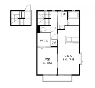 ロトルア A【2階】の間取り