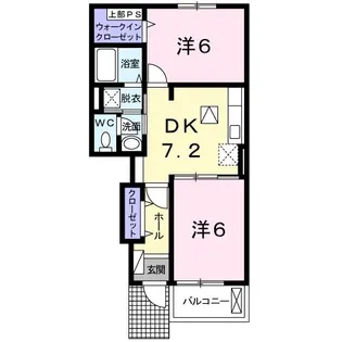 ユアーズ ヒル 6【1階】の間取り