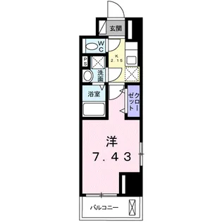 プラーサート南観音【7階】の間取り