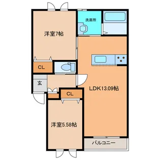 M CUBEI【2階】の間取り