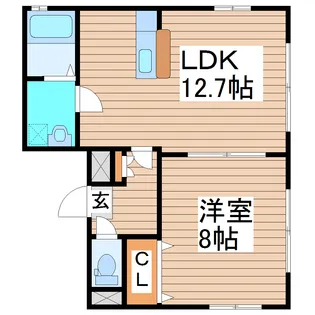 オルシャンヴル【4階】の間取り