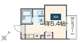 MELDIA番田【3階】の間取り