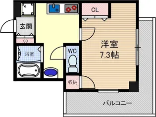 エステート茨木駅前【5階】の間取り