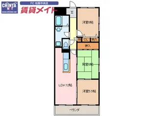 ピュアライフ駅部田【2階】の間取り