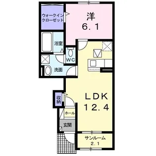 OJ.ヴィーナス【1階】の間取り