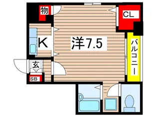 マリーナ・タカケンビルNO.6【3階】の間取り