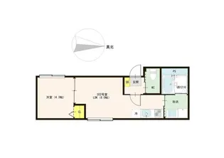 ハーモニーテラス池上F ネットフリー IoT 独洗 100有【3階】の間取り
