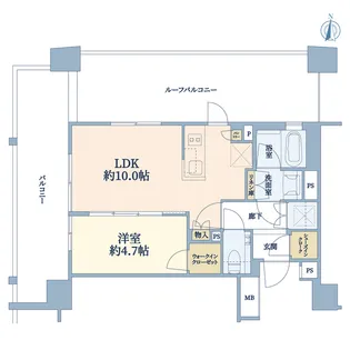 クレヴィア中野新橋【8階】の間取り
