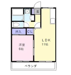 サンクレシェ【1階】の間取り