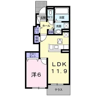 グラン・プラスIII【1階】の間取り