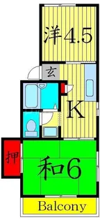 メゾンクレール【2階】の間取り