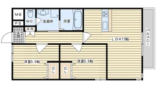 ステラガーデン茨木【3階】の間取り