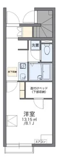 レオパレス本城第二【1階】の間取り