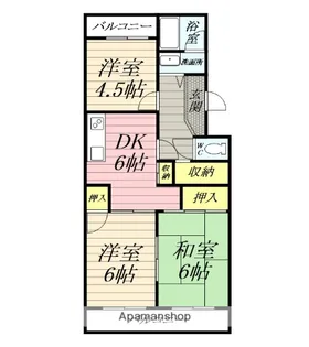 パークシティさがみ野【5階】の間取り