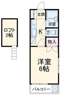 若葉ハイツ【2階】の間取り
