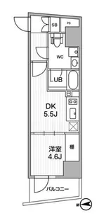 ALTERNA中野【8階】の間取り